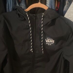 Vans Black Hooded Windbreaker